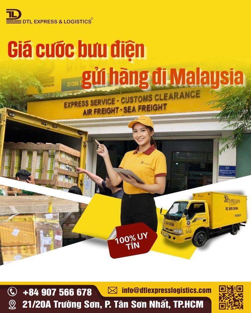 Giá cước bưu điện gửi hàng đi Malaysia 2025 – Báo giá nhanh, hỗ trợ đóng gói & thủ tục