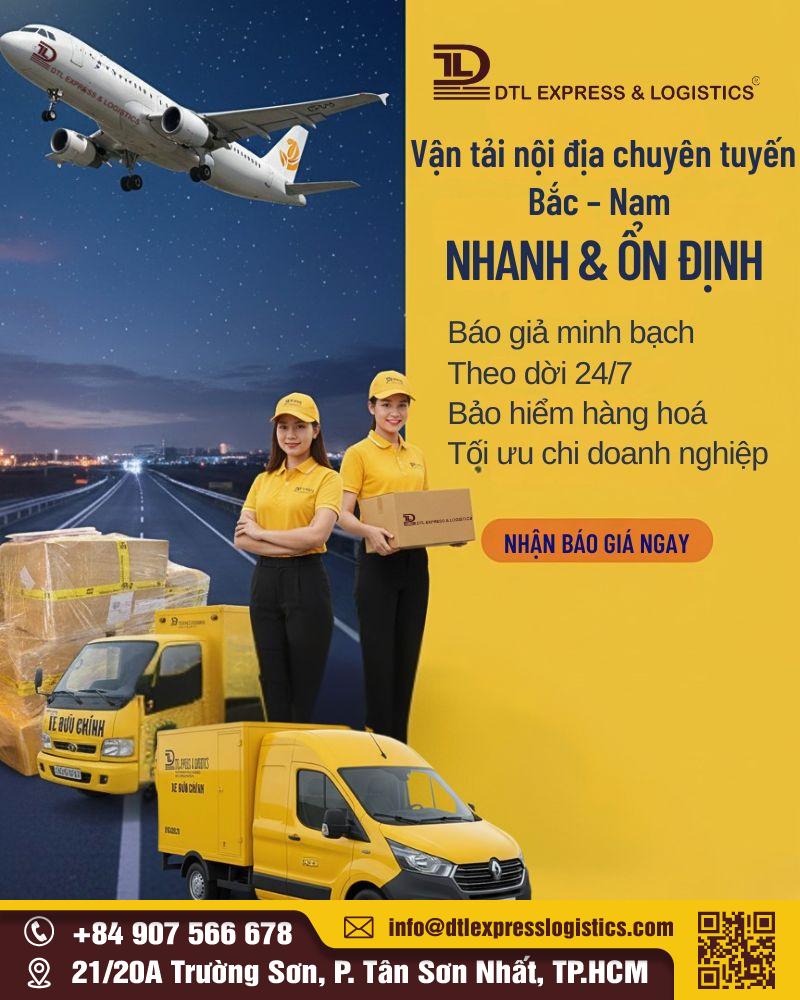 Vận tải nội địa chuyên tuyến Bắc-Nam – Nhanh & Ổn định