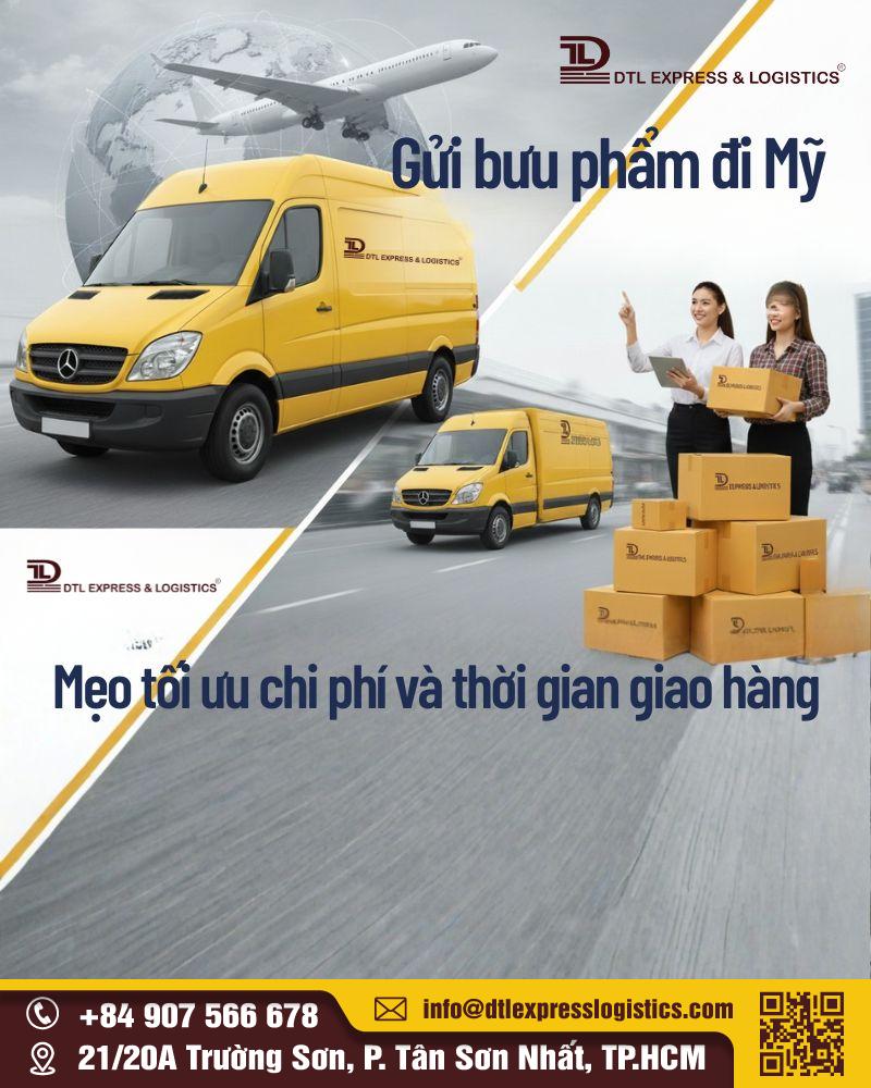 Gửi bưu phẩm đi Mỹ: Mẹo tối ưu chi phí và thời gian giao hàng