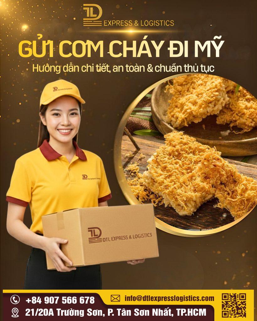 gửi cơm cháy đi mỹ