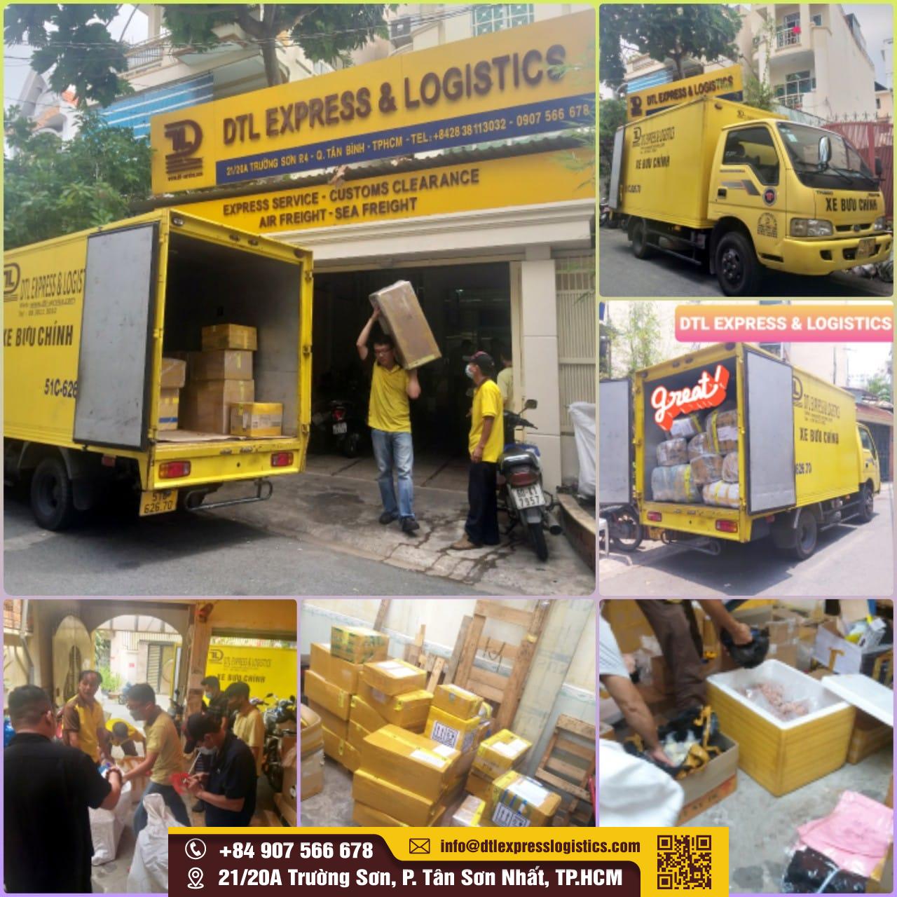 nhan vien xep hang len xe